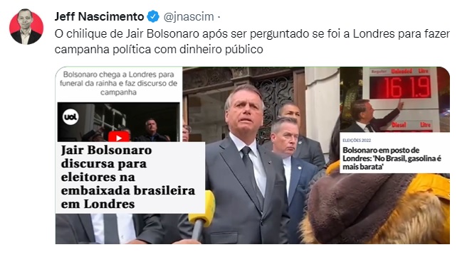 bolsonaro funeral reina isabel 2