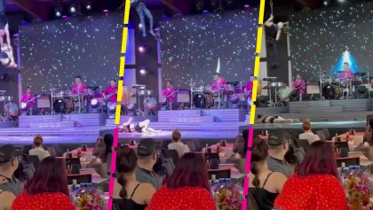 Y en Colima: Bailarina sufre caída durante show de acrobacia... y nadie hace nada