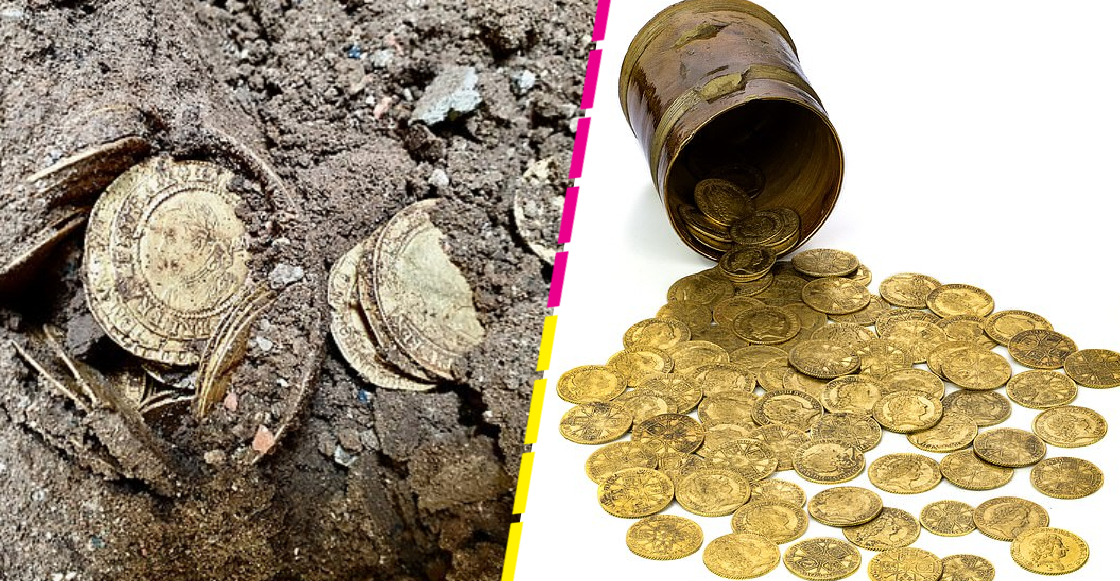 Suertudos nivel: Familia encuentra monedas de oro mientras remodelaban su casa