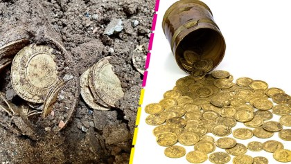 Suertudos nivel: Familia encuentra monedas de oro mientras remodelaban su casa