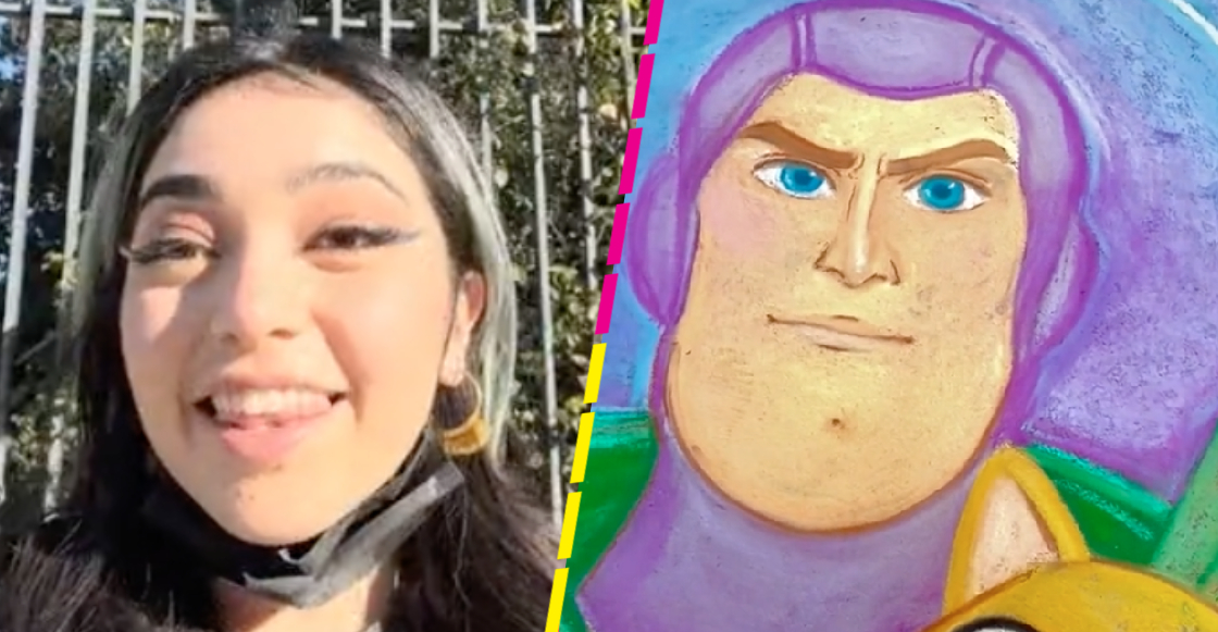 Joven dibuja afuera de los estudios de Pixar para ver si le dan chamba