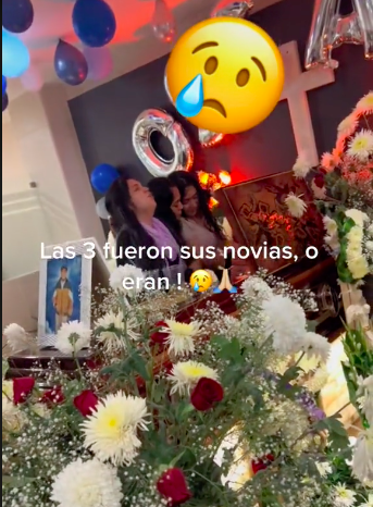 ¿Opiniones? Joven muere y sus 3 novias llegan al funeral a despedirlo