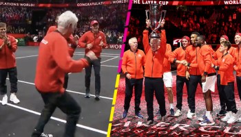 ¡Baila, McEnroe! Los festejos del Equipo del Mundo tras ganar la Laver Cup por primera vez