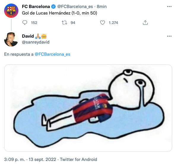 Los memes y el Bayern Múnich volvieron a burlarse del Barcelona en la Champions League