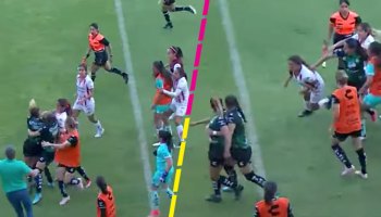 La trifulca que manchó el final del Necaxa vs Santos en la Liga MX Femenil