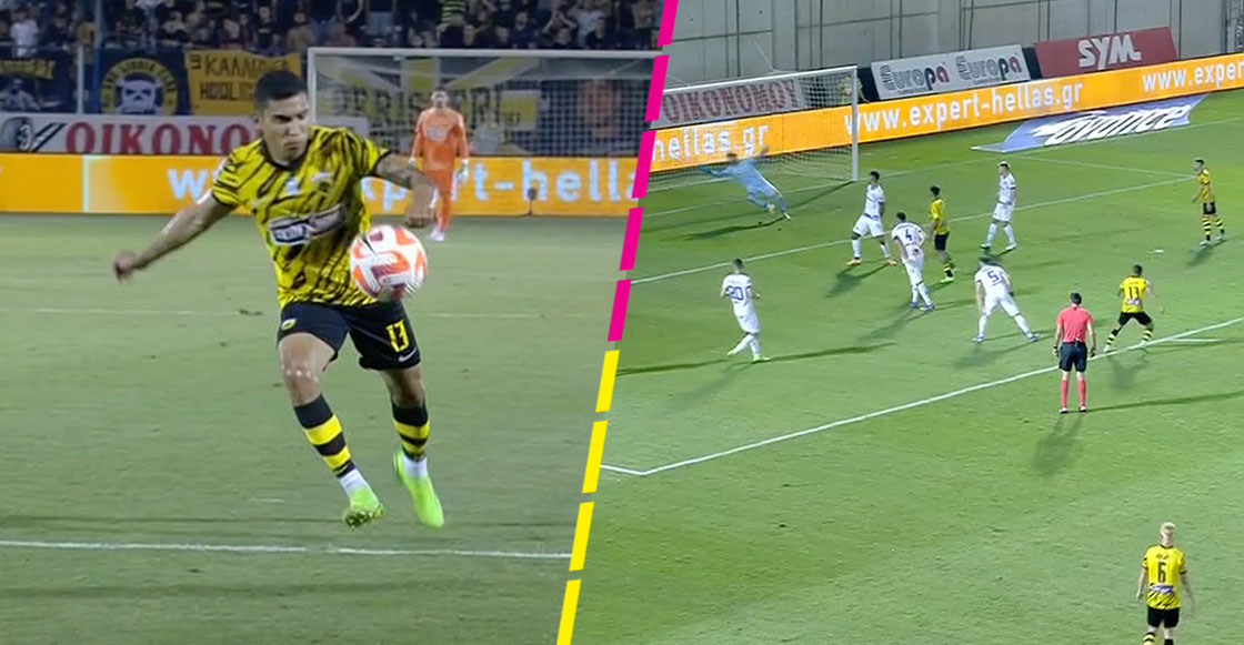 ¡Le pegó sabroso! Orbelín Pineda volvió a anotar con el AEK Atenas en la Liga de Grecia