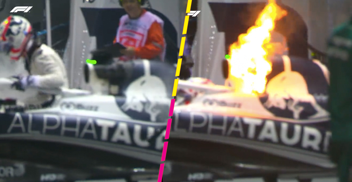 La explicación de AlphaTauri por el incendio en el auto de Pierre Gasly durante las prácticas en Singapur