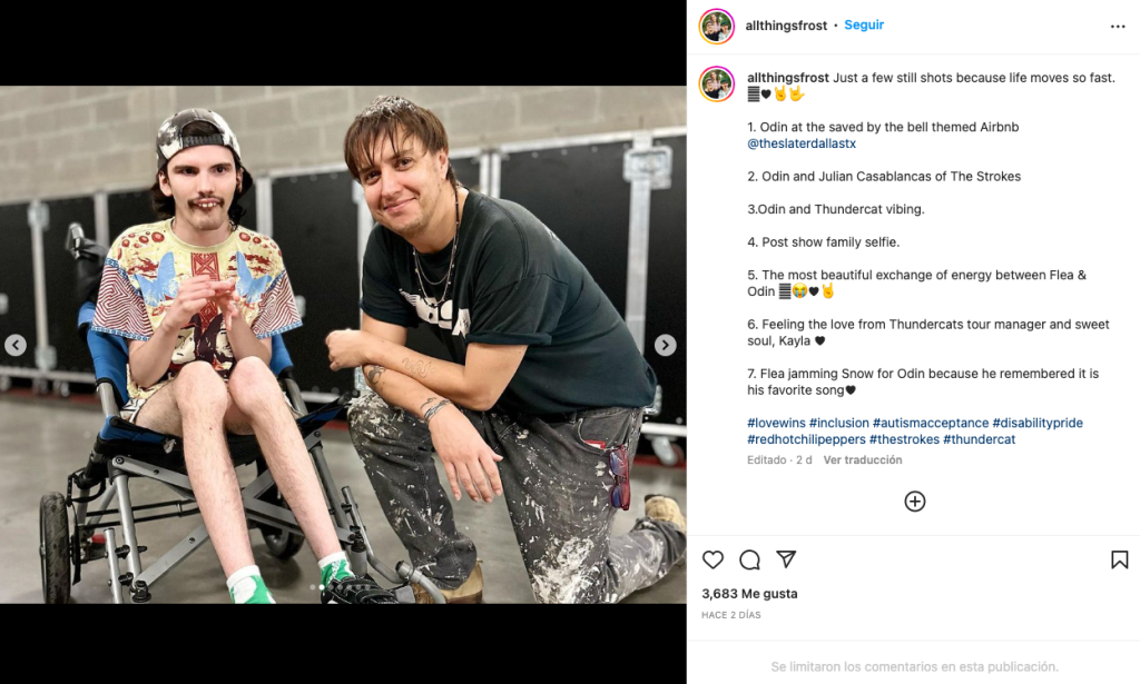 Así el conmovedor gesto de los Red Hot Chili Peppers con un fan autista