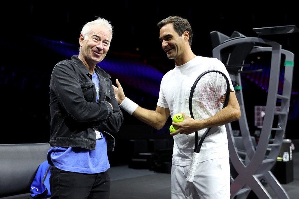 Roger Federer y John McEnroe en la Laver Cup