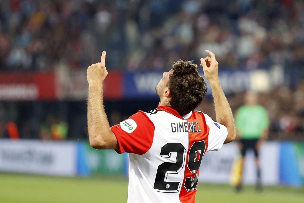 Santiago Giménez con el Feyenoord