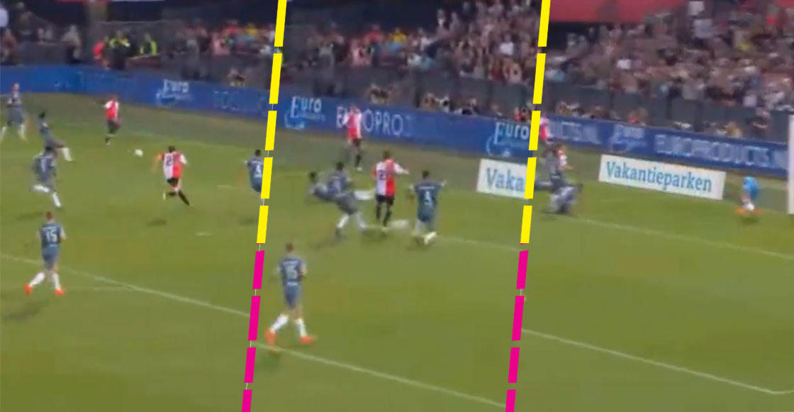 ¿Estás viendo, Tata? La definición de escándalo de Santi Giménez para marcar su cuarto gol con el Feyenoord