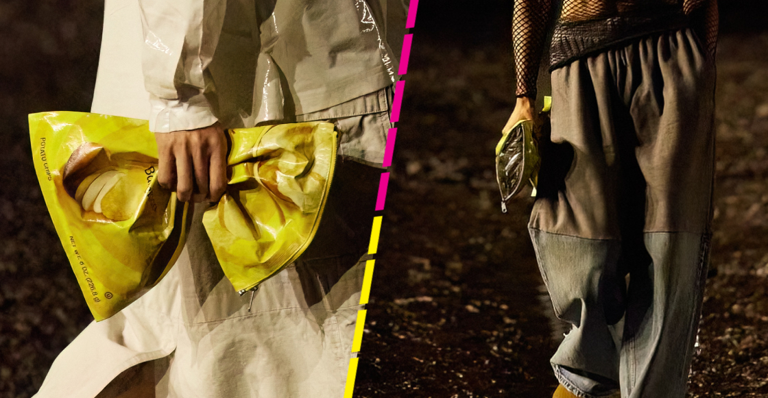 No es broma: Balenciaga presentó una bolsa de papas como accesorio