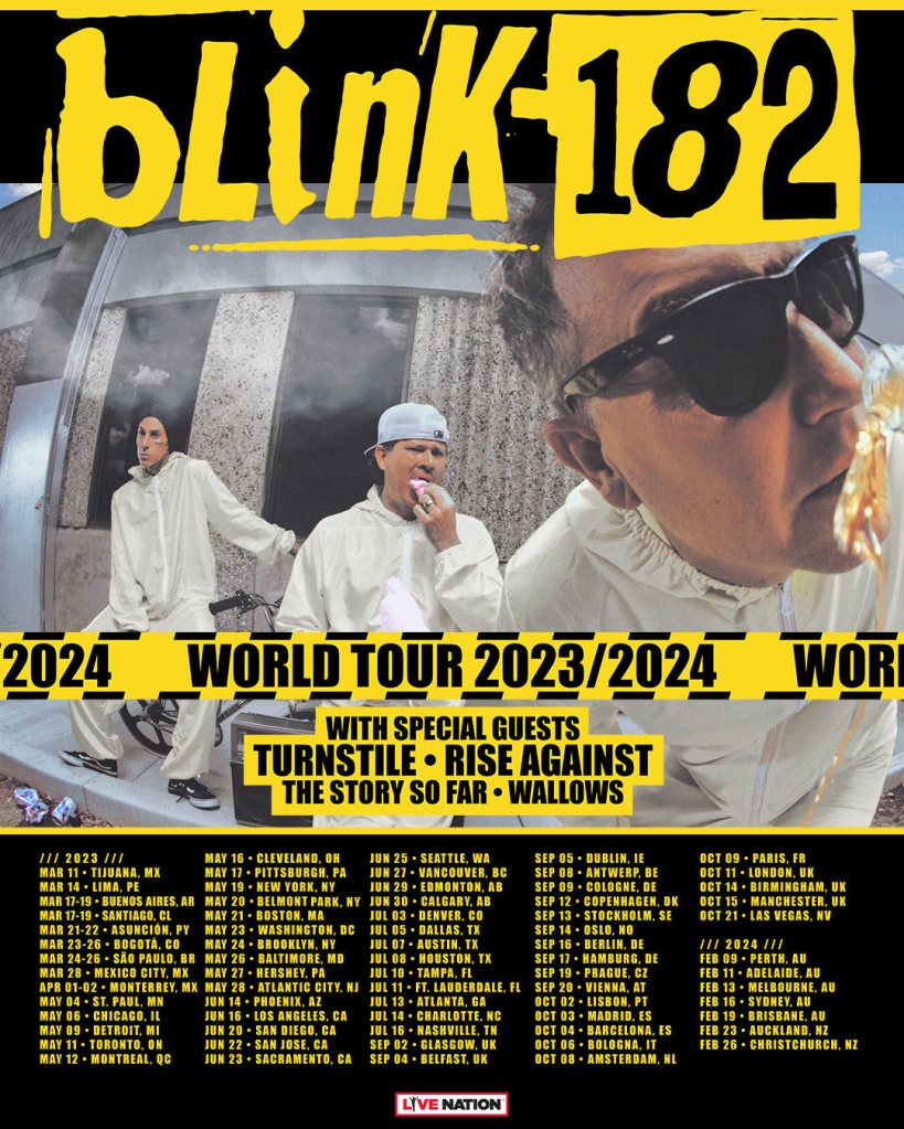 Blink-182 regresará México como parte de su gira de reunión