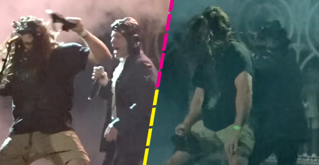 No se metan con él: Bruce Dickinson bajó a un fan del escenario en pleno show de Iron Maiden