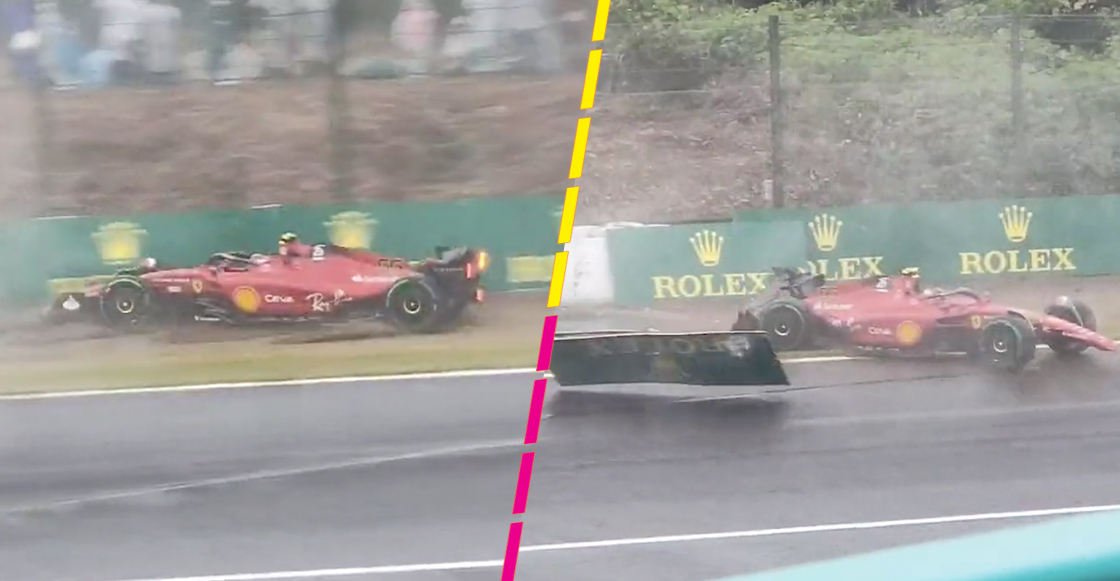 Carlos Sainz confesó miedo al quedar en medio de la pista en el GP de Japón: "Por suerte no me chocaron"