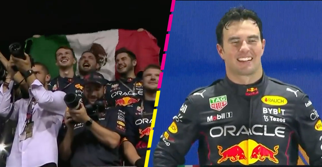 ¡Piel chinita! La emoción de Checo Pérez durante el himno de México tras el triunfo en el GP de Singapur