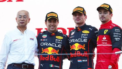 Checo Pérez se fue satisfecho con la sanción a Leclerc en Japón: "Fue una carrera justa"