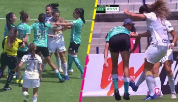 El patadón de Dinora Garza que desató el conato de bronca en el Pumas vs León Femenil