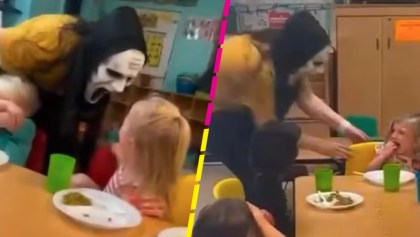 Empleada de guardería asusta a niños con máscara de 'Scream' y la despiden