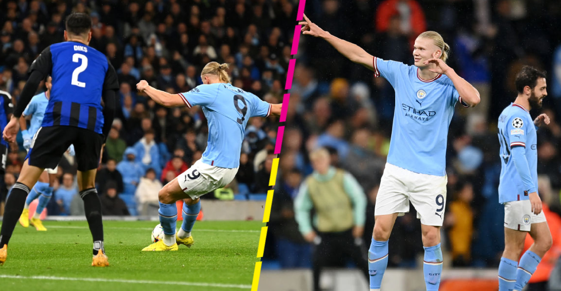 Otro doblete de Haaland en la Champions League en la goleada ante el Copenhague