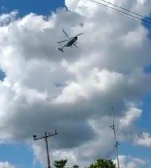Video: Captan caída de helicóptero de la SEMAR en Tabasco