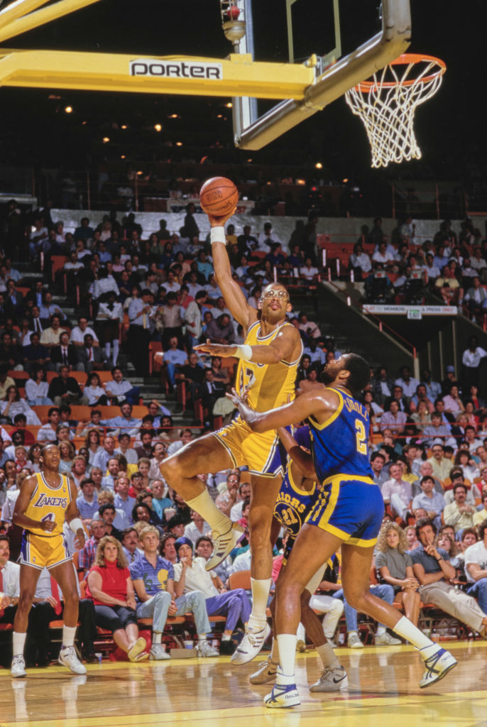 Kareem Abdul-Jabbar con los Lakers