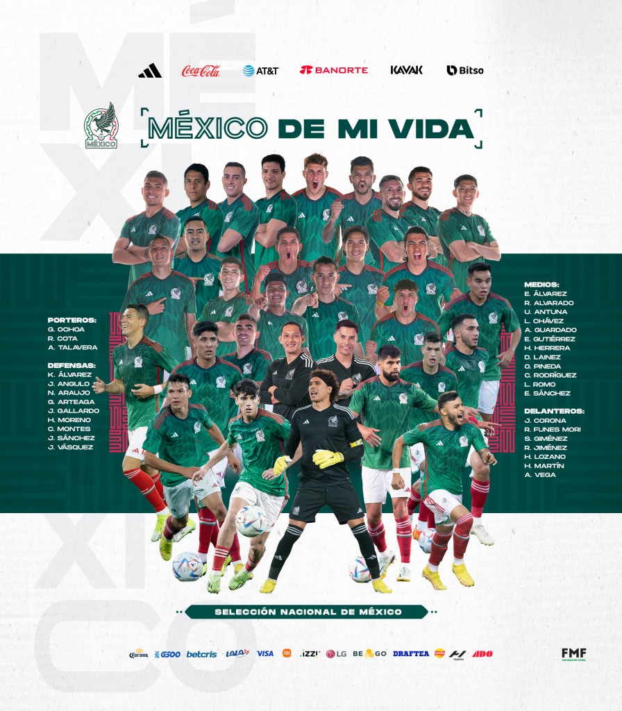 Lista preliminar de la Selección Mexicana