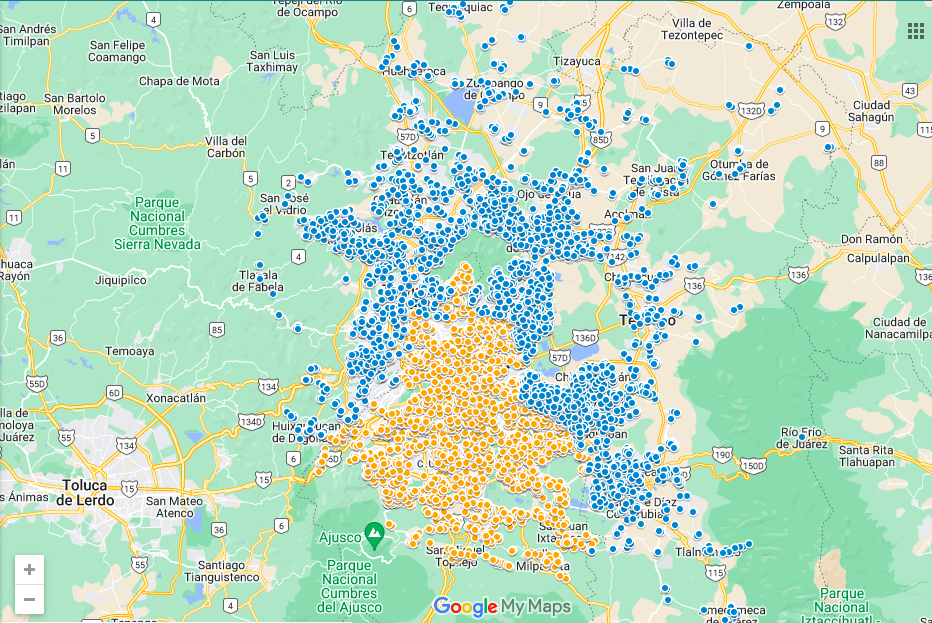 Preparen el cafecito: Crean mapa de todas las panaderías en la CDMX y el Edomex 