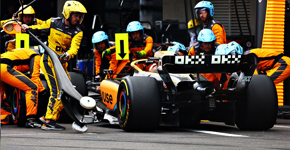 La parada en pits con la cual McLaren destrozó el récord de Red Bull con Checo Pérez en el GP de México