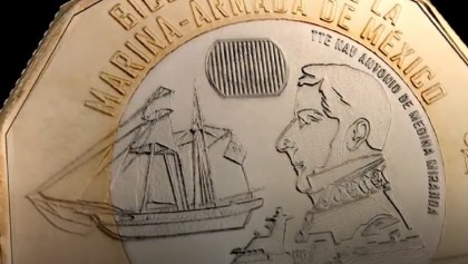 moneda conmemorativa marina-armada