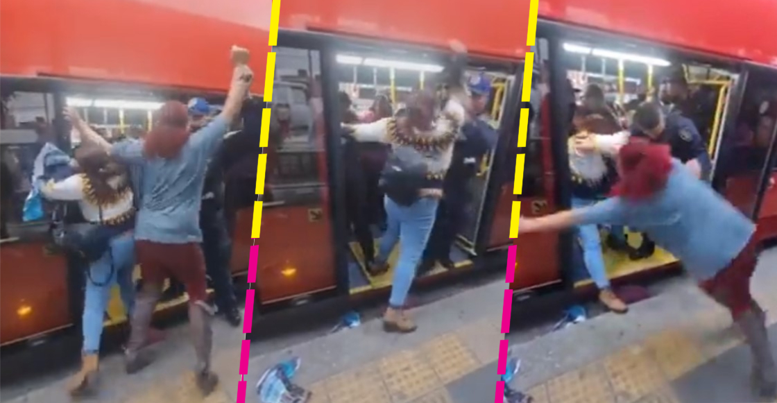 Mujeres golpean a policías de CDMX al negarse a salir del Metrobús