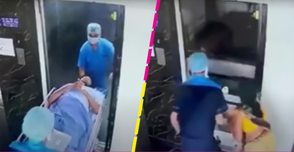 Paciente de hospital cae en un elevador al ser trasladado