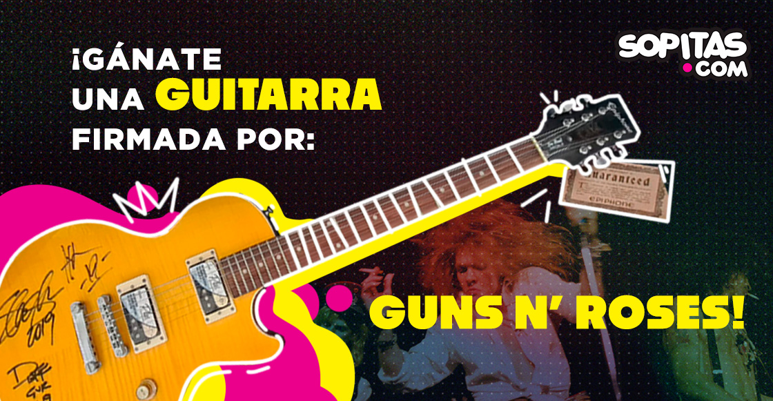 ¡Participa para ganarte una guitarra firmada por Guns N' Roses!