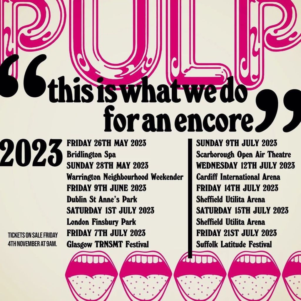 ¡Pulp anuncia su regreso a los escenarios para 2023! 