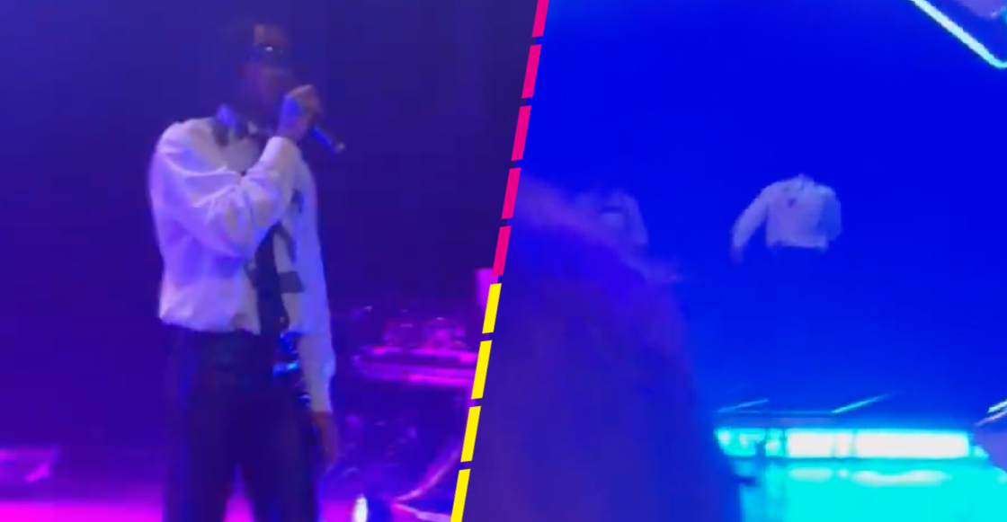 Como cuando andas en pleno concierto y el público te avienta una cámara