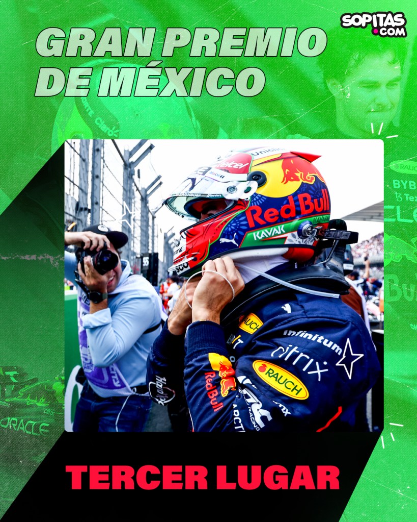 Checo Pérez tercero en el GP de México