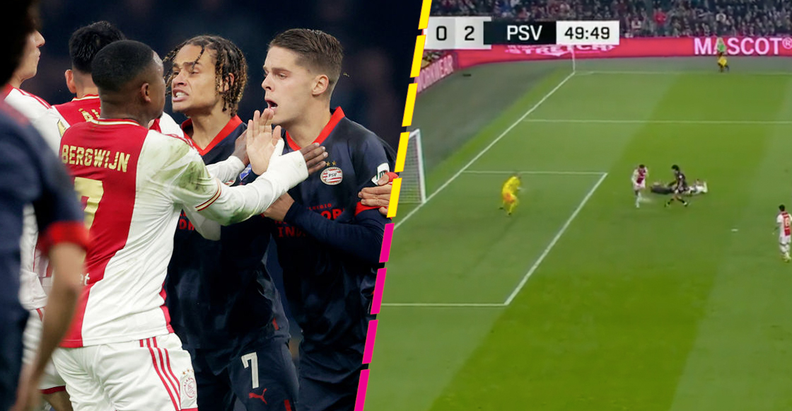El gol de Erick Gutiérrez y las broncas en el Clásico entre Ajax y PSV de la Eredivisie