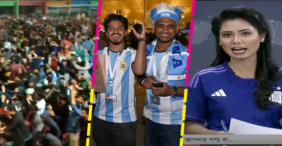 La euforia por la victoria de Argentina ante México estalló en... Bangladesh
