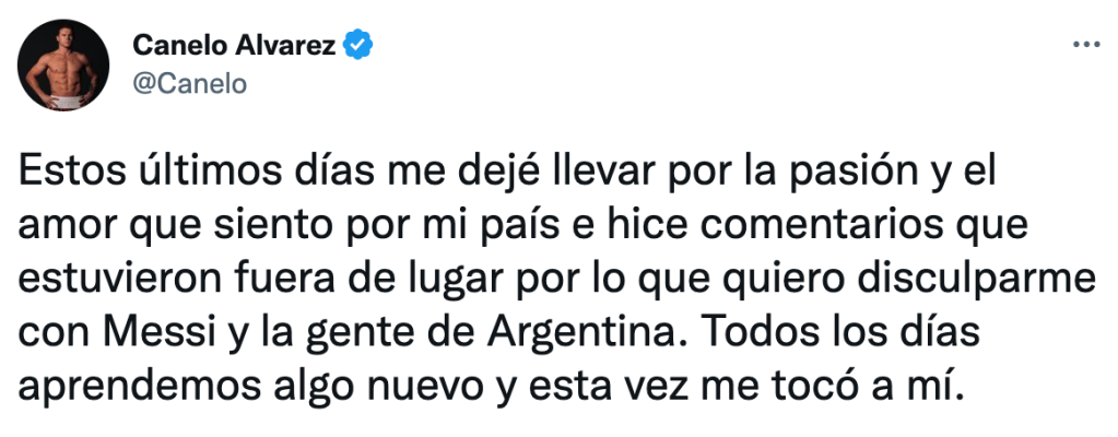 Canelo Alvarez Lionel Messi