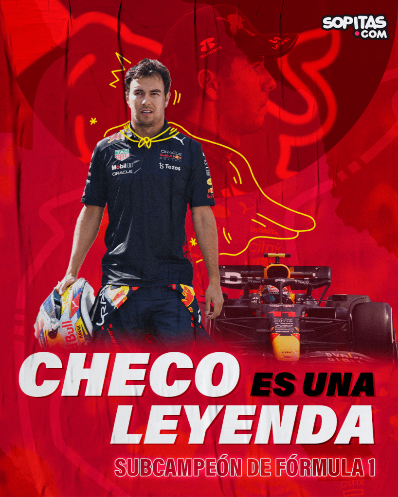 Checo Pérez subcampeón Fórmula 1