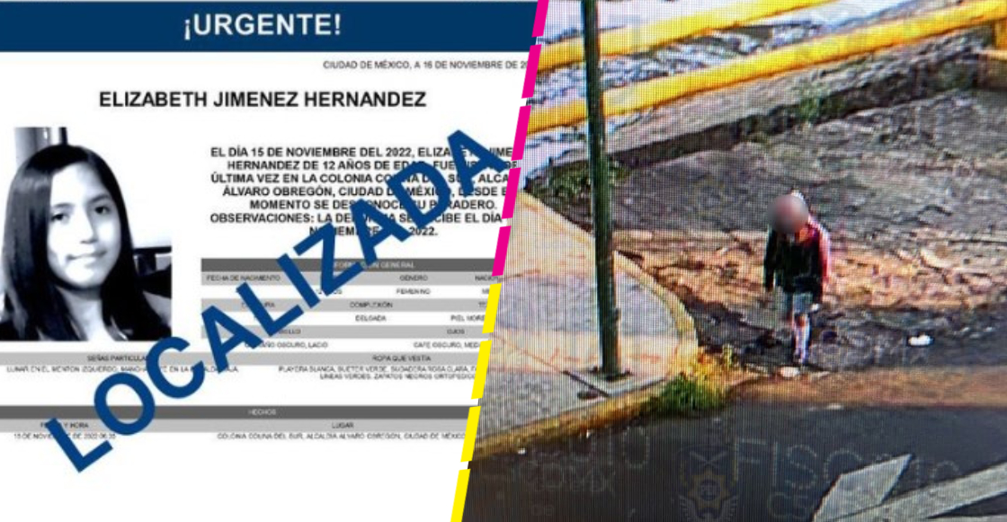 Encuentran con vida a Elizabeth Jiménez tras 4 días desaparecida