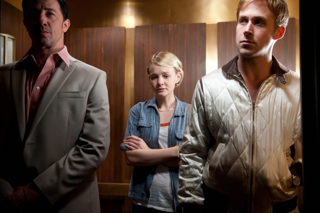 Carey Mulligan y Ryan Gosling en la escena del elevador de 'Drive'