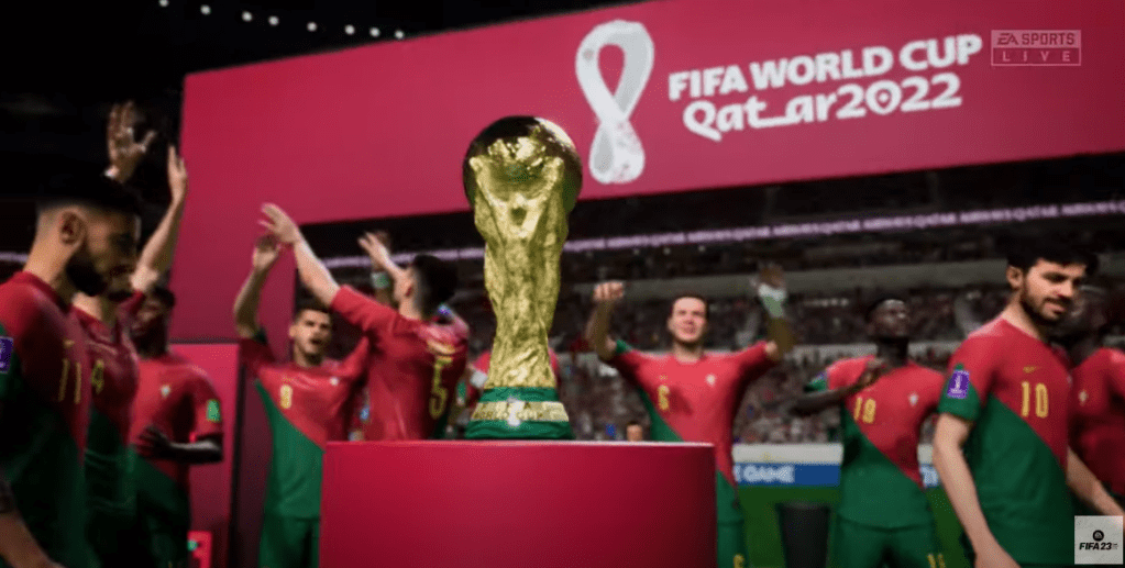 FIFA23 menú de juego de Qatar 2022