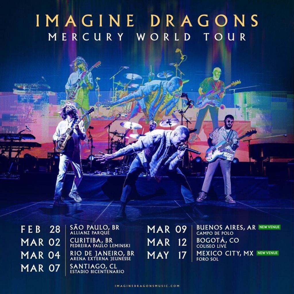 Tenemos nueva fecha para el concierto de Imagine Dragons en la CDMX