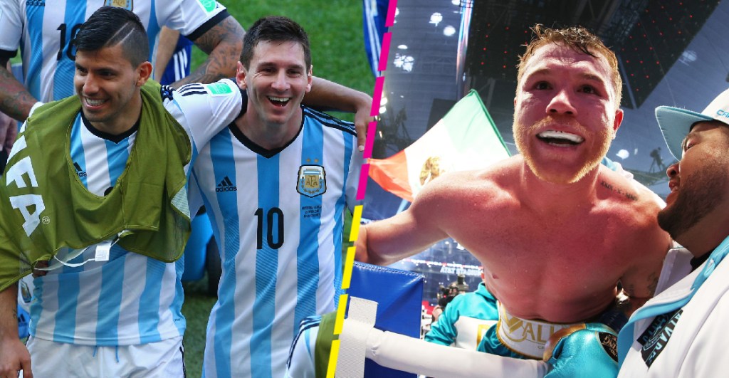 ¡Su barrio lo respalda! Kun Agüero responde al 'Canelo' Álvarez defendiendo a Messi