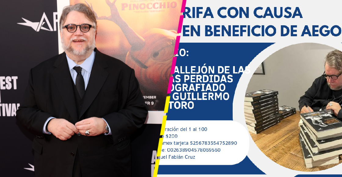 Mamá rifa libro firmado por Guillermo del Toro para pagar los gastos médicos de su hijo