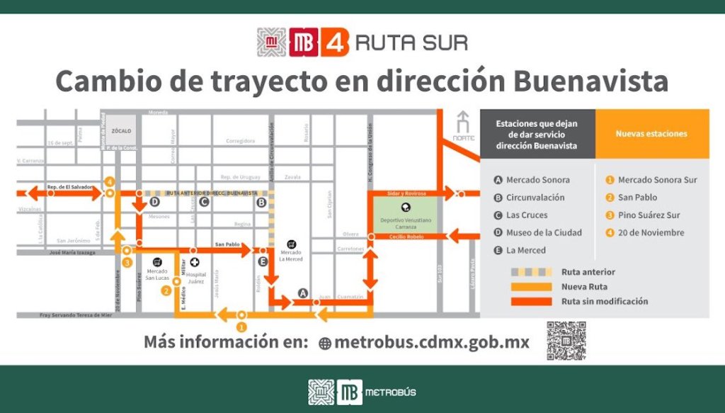 mapa-ruta-sur-metrobus-nueva-linea-4
