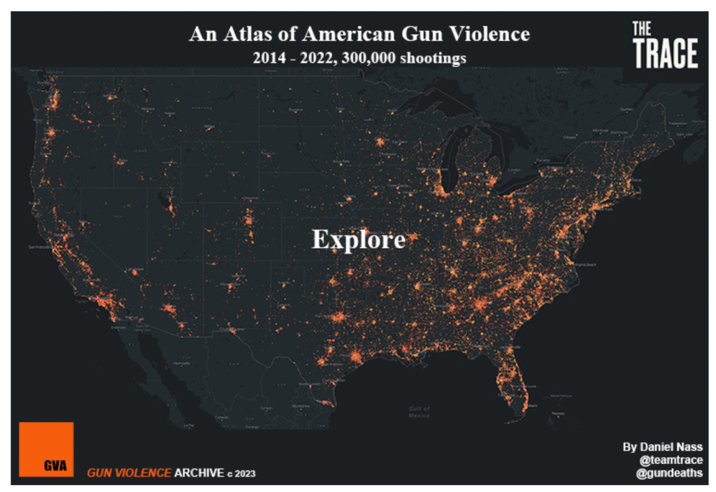 Más de un tiroteo al día: El promedio de balaceras en Estados Unidos