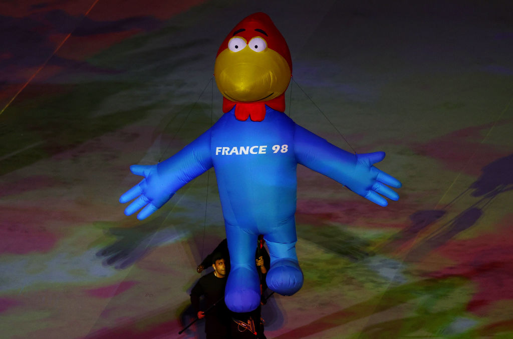 Mascota de Francia 1998 en Qatar 2022