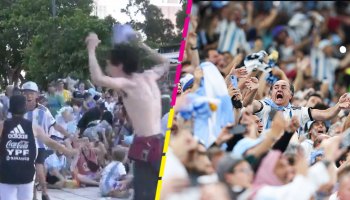 Así se festejaron los aficionados argentinos el golazo de Messi ante México